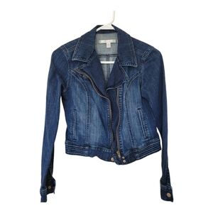 LC LAUREN CONRAD Blue Denim Jean Jacket, Size XS